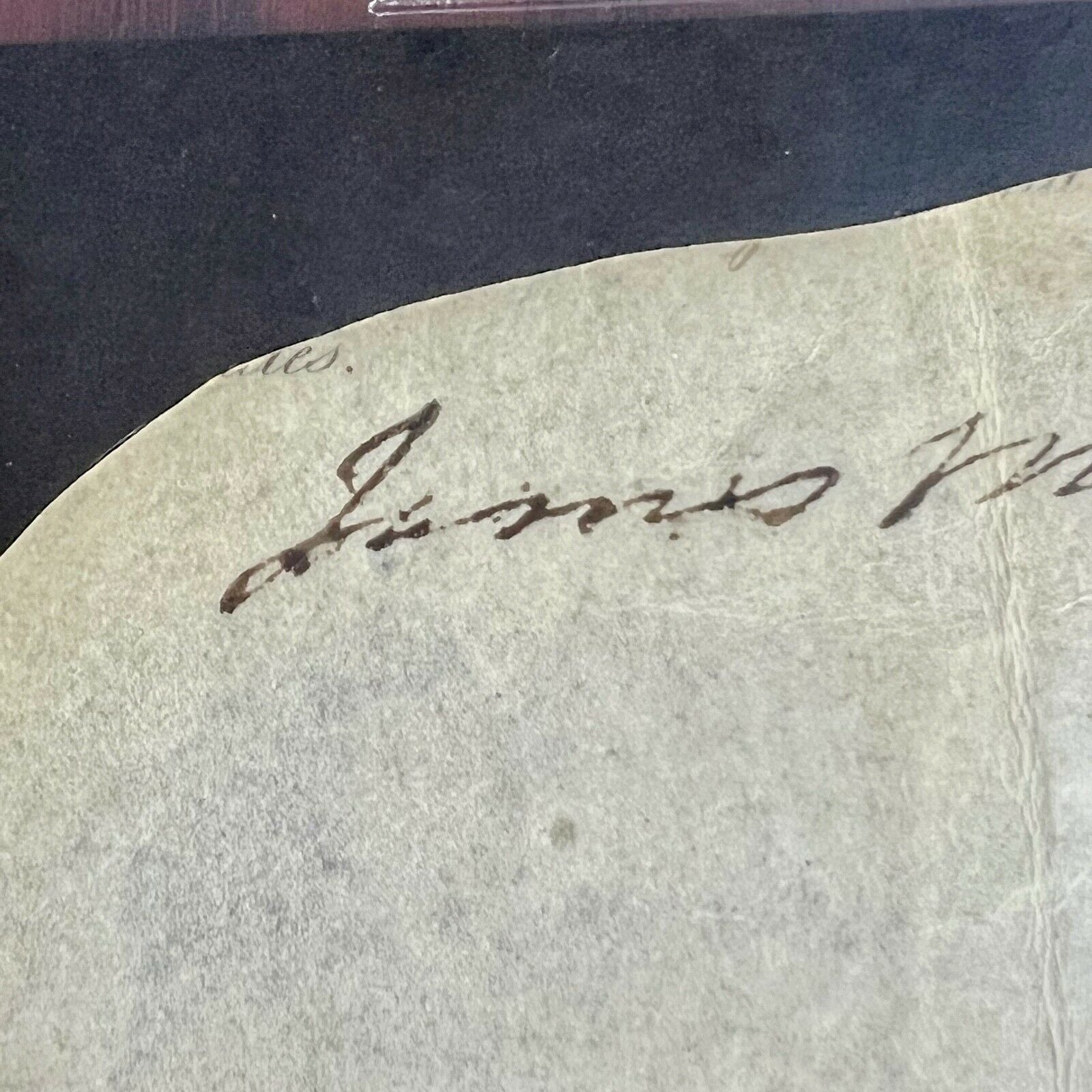 JAMES MONROE * BAS* AUTOGRAPH Cut Signature SIGNED * Beckett
