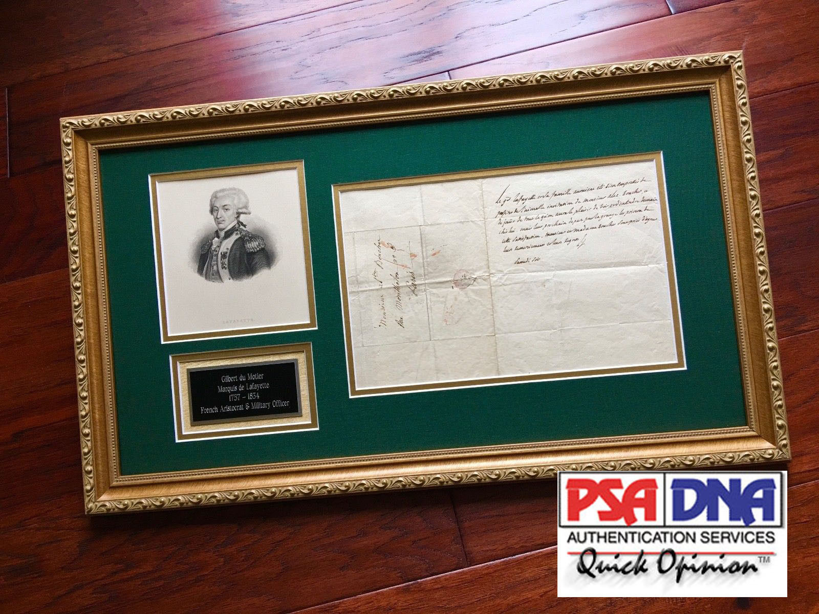 MARQUIS DE LAFAYETTE * PSA/DNA * 2x SIGNED Autograph Letter * Revolutionary War
