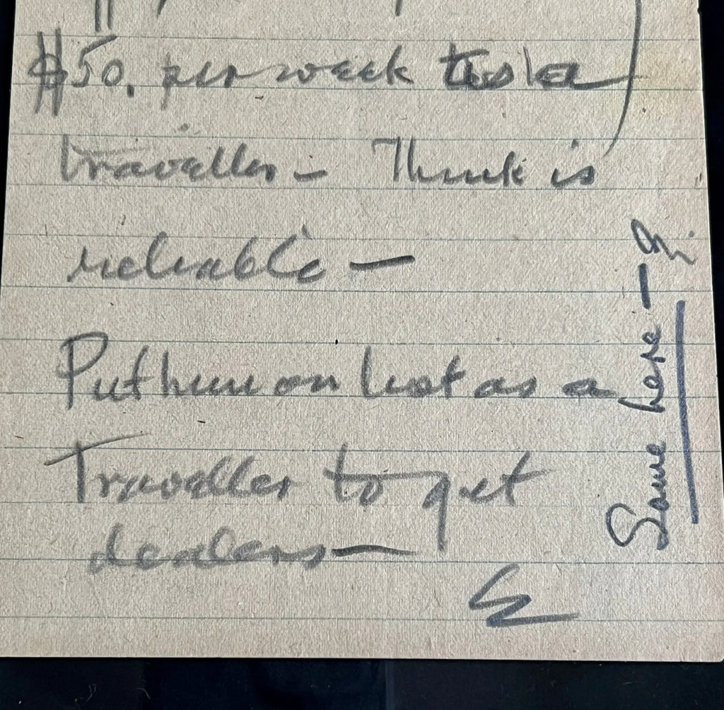 THOMAS EDISON * JSA LOA * Handwritten Autograph Letter Signed Hiring Salesman