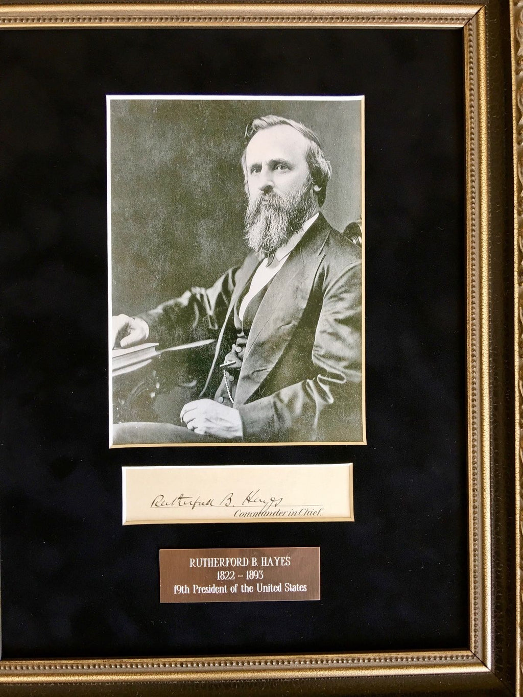 RUTHERFORD B. HAYES * Scarce Full Autograph Signed ** as PRESIDENT **