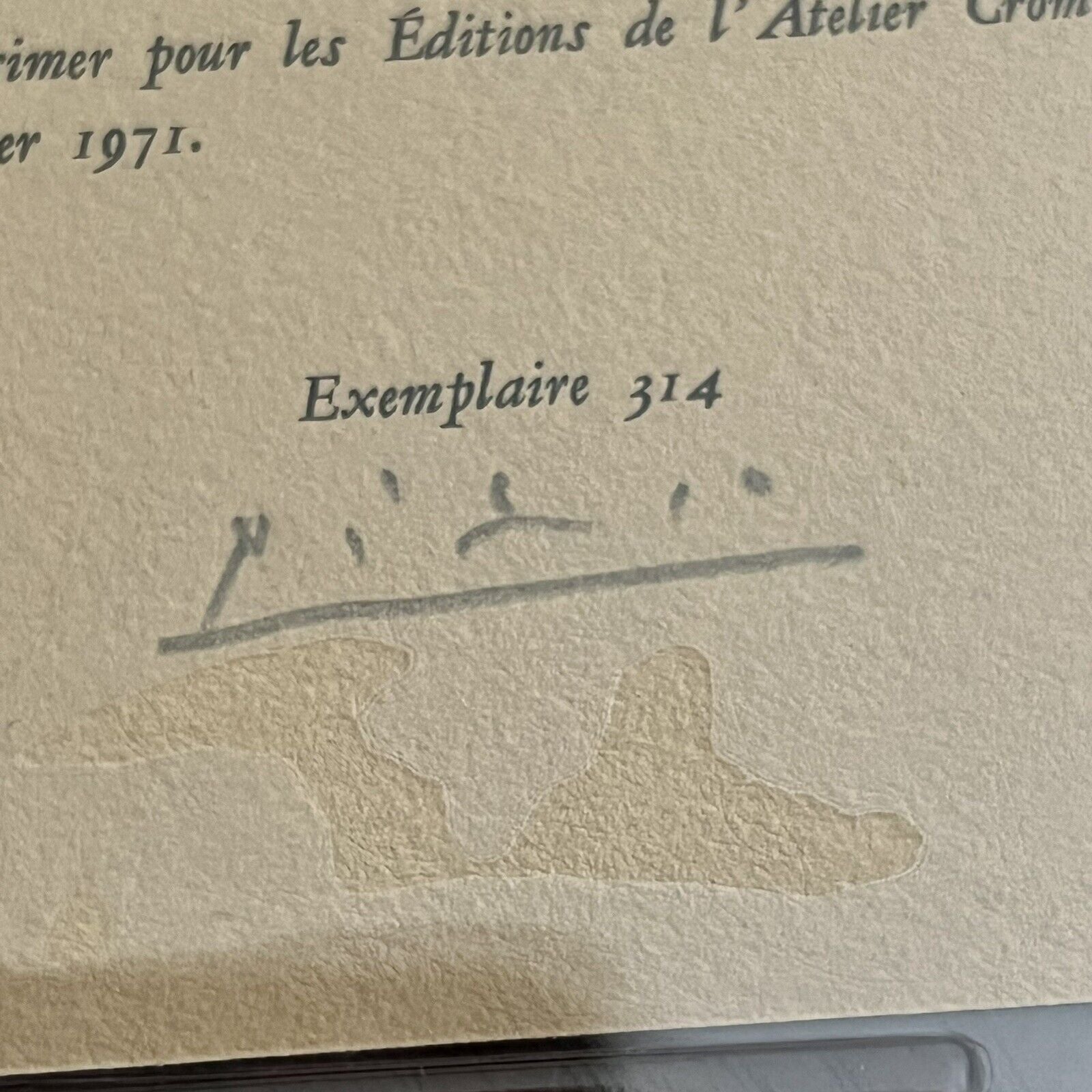 PABLO PICASSO * PSA/DNA * Signed La Célestine Limitation Page Autograph *