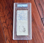 F. SCOTT FITZGERALD * PSA * Autograph UNPUBLISHED POEM Birth Announcement Signed