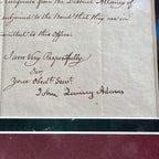 JOHN QUINCY ADAMS * JSA * Autograph Diplomatic Commission Letter Signed * Peru