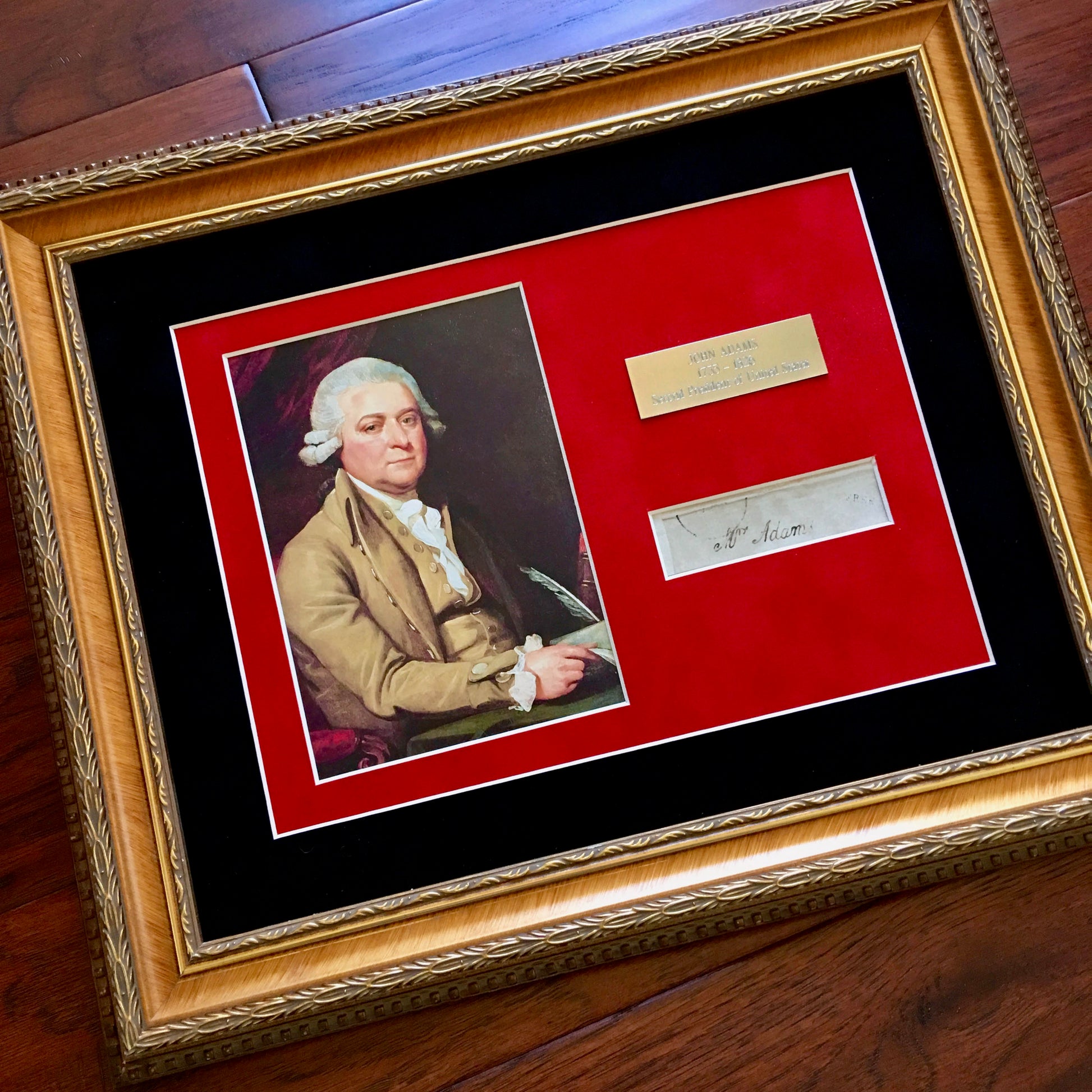 JOHN ADAMS * Scarce AUTOGRAPH Cut Signature SIGNED * JSA COA * 2nd President