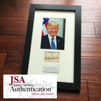 DONALD J TRUMP * JSA LOA * Full Signature Autograph Signed Paper * President