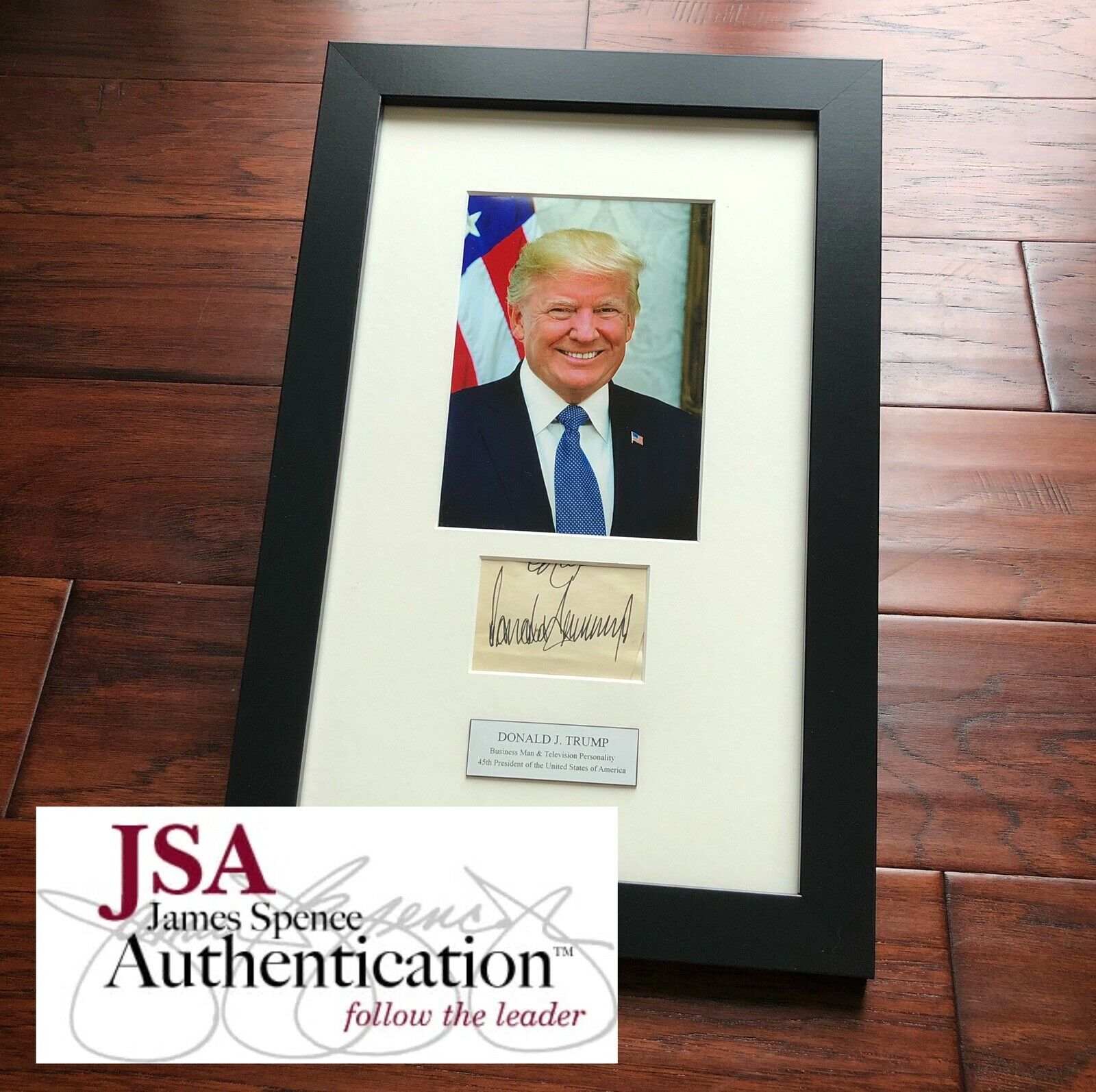 DONALD J TRUMP * JSA LOA * Full Signature Autograph Signed Paper * President