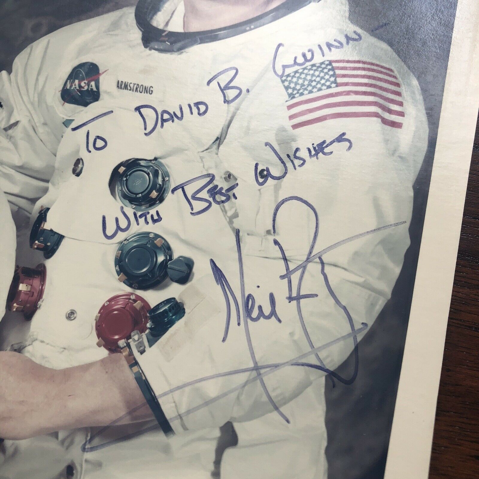 NEIL ARMSTRONG * Zarelli LOA * Autograph Red Number WSS Litho * Apollo 11 Signed