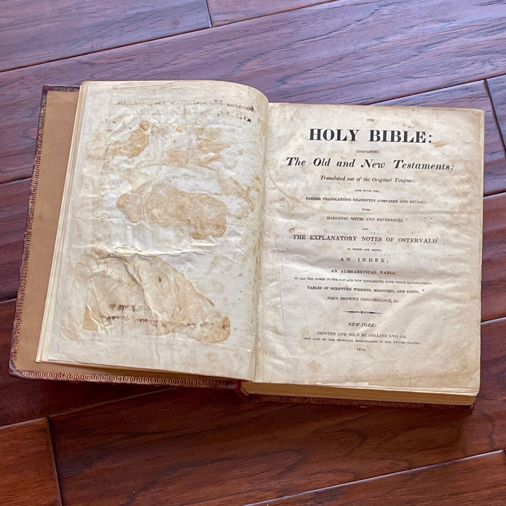 JOHN ADAMS * JSA * Autograph Family Bible Signed & Gifted to his Granddaughter