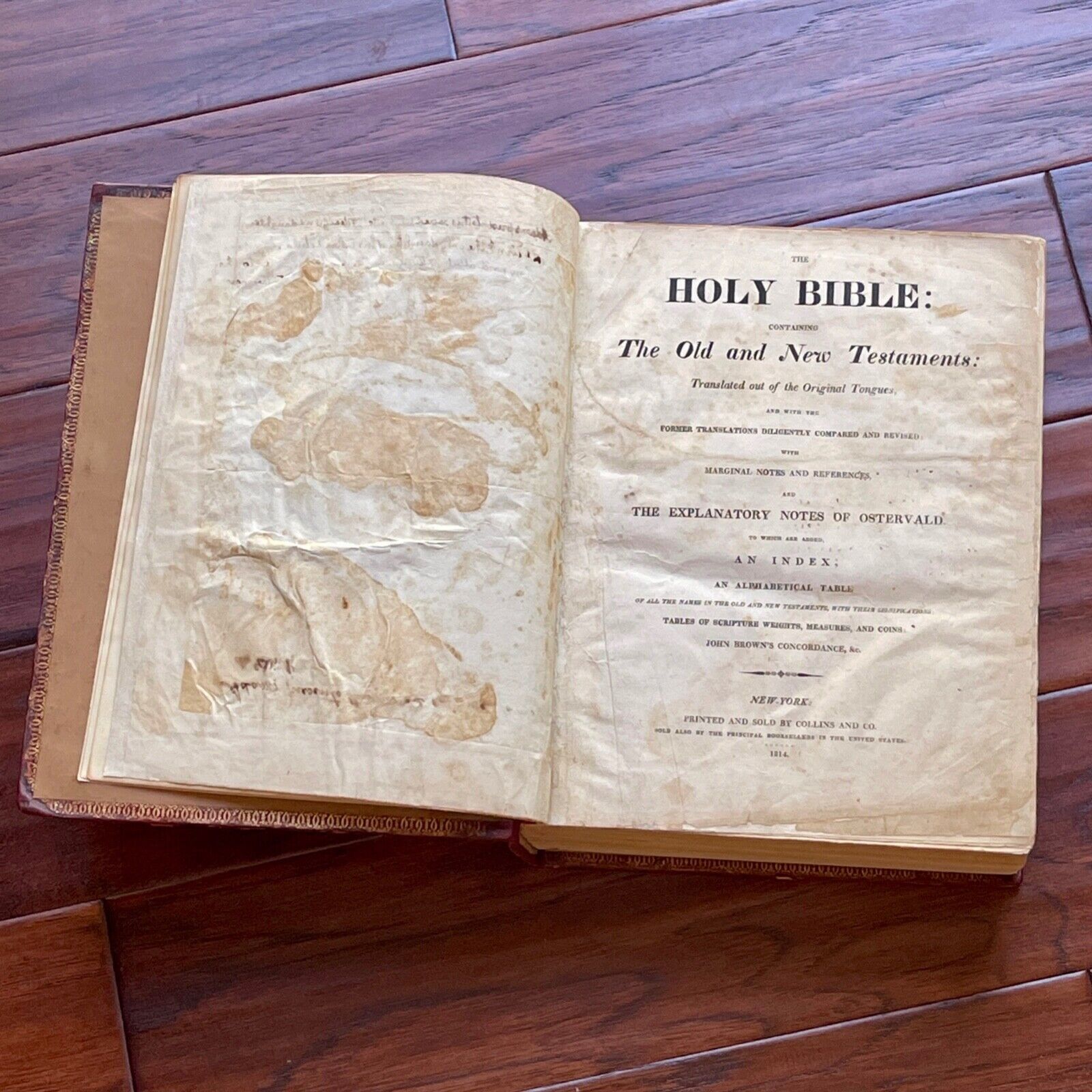 JOHN ADAMS * JSA * Autograph Family Bible Signed & Gifted to his Granddaughter