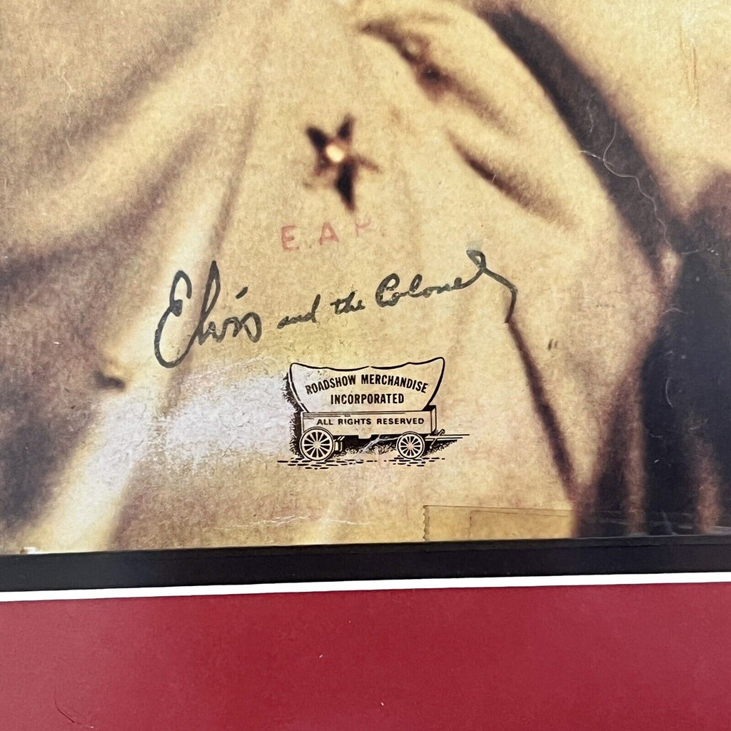 ELVIS PRESLEY * JSA & EPPERSON COA * Signed XXL Concert Poster Autograph Display
