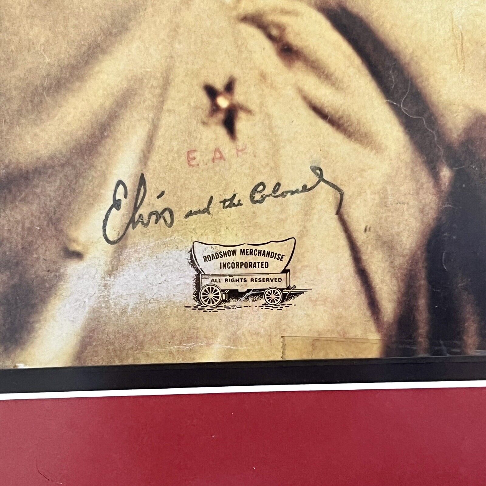 ELVIS PRESLEY * JSA & EPPERSON COA * Signed XXL Concert Poster Autograph Display