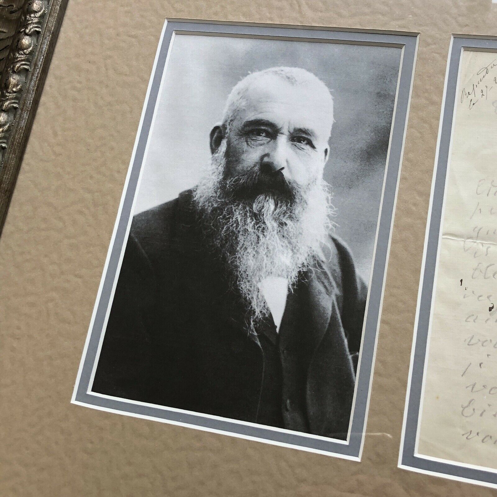 CLAUDE MONET * BAS PSA * Handwritten Autograph Letter Signed * Painting Painter