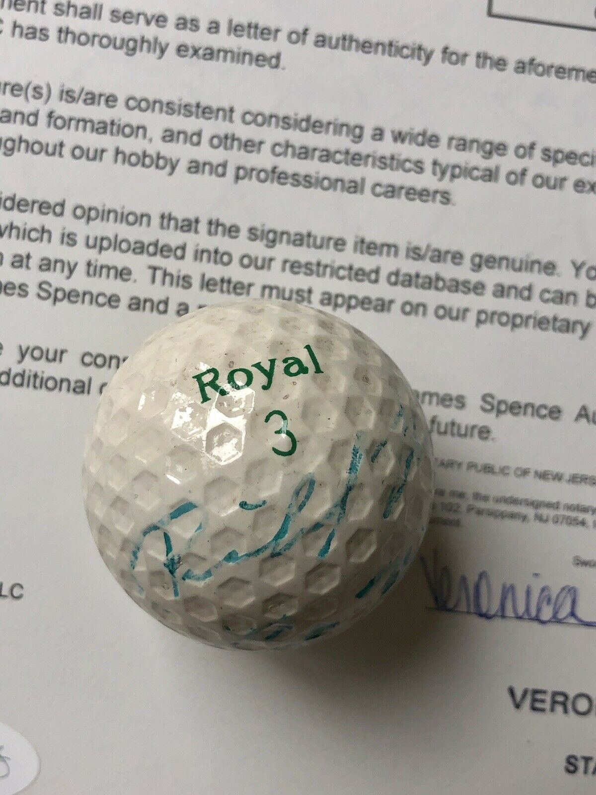 RICHARD & PATRICIA NIXON * JSA LOA * Autograph Golf Ball Signed * President