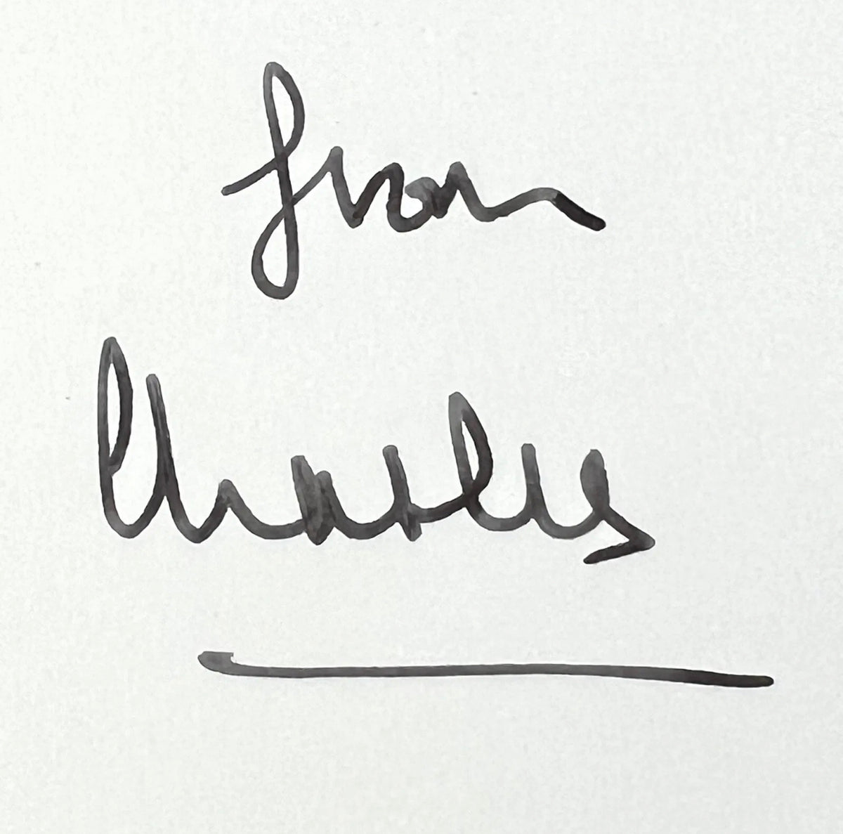 KING CHARLES III * PSA/DNA * Signed 1978 Christmas Card Autograph * Prince