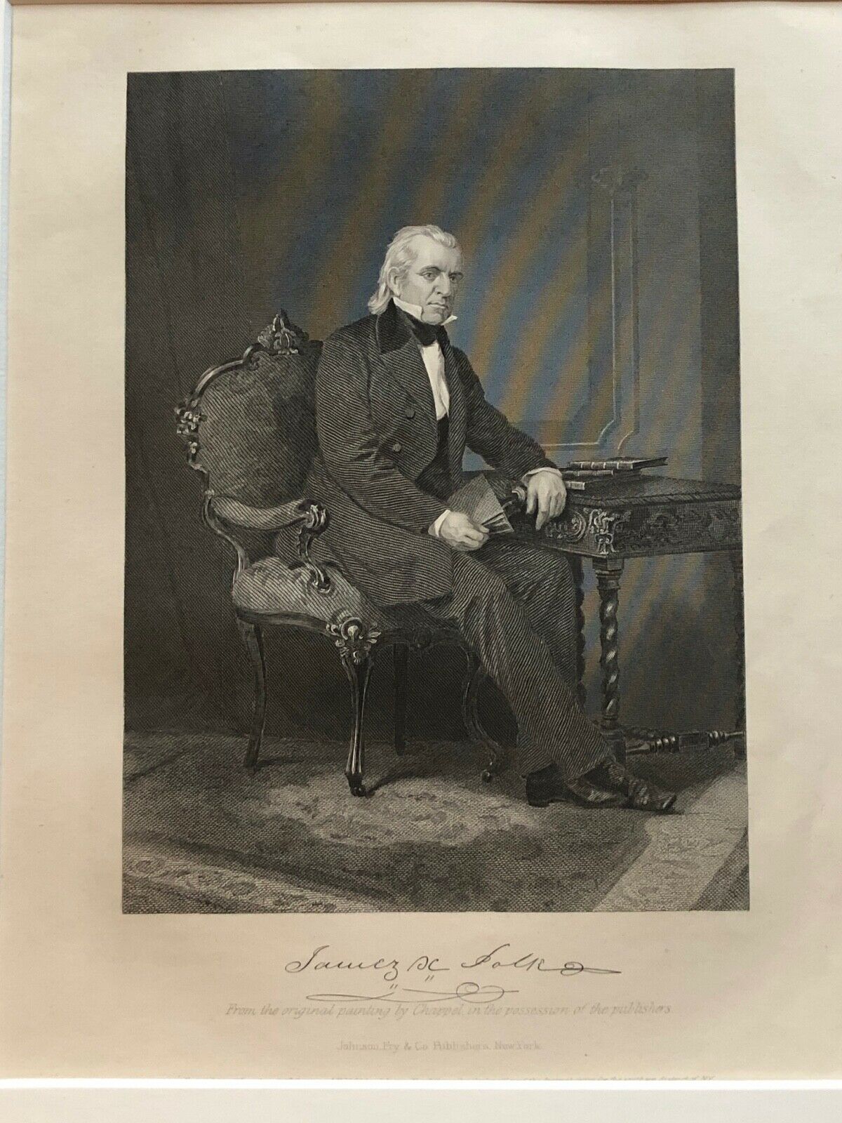 JAMES K. POLK * BAS COA * Scarce AUTOGRAPH Envelope SIGNED * 11th President