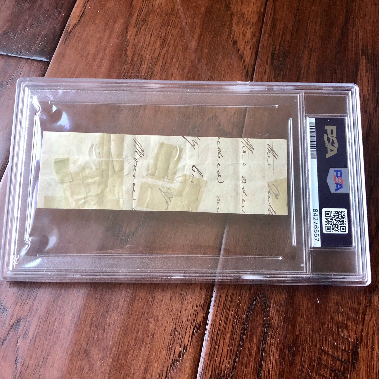 JAMES MONROE * PSA/DNA Slab * Autograph Endorsement Signed As President *