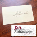 ABRAHAM LINCOLN * JSA LOA * Hand Signed Clean Autograph Card * Strong Provenance