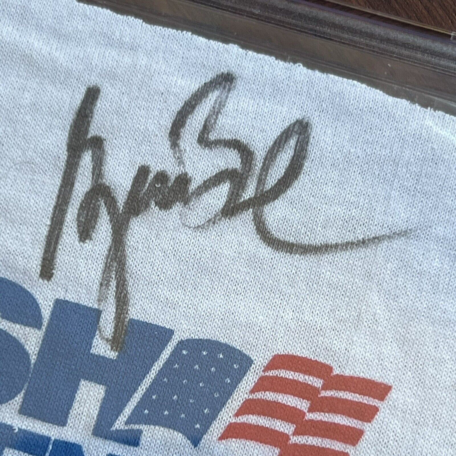 GEORGE W. BUSH * BAS Beckett Slab * Cut Autograph Signature Signed on Fabric