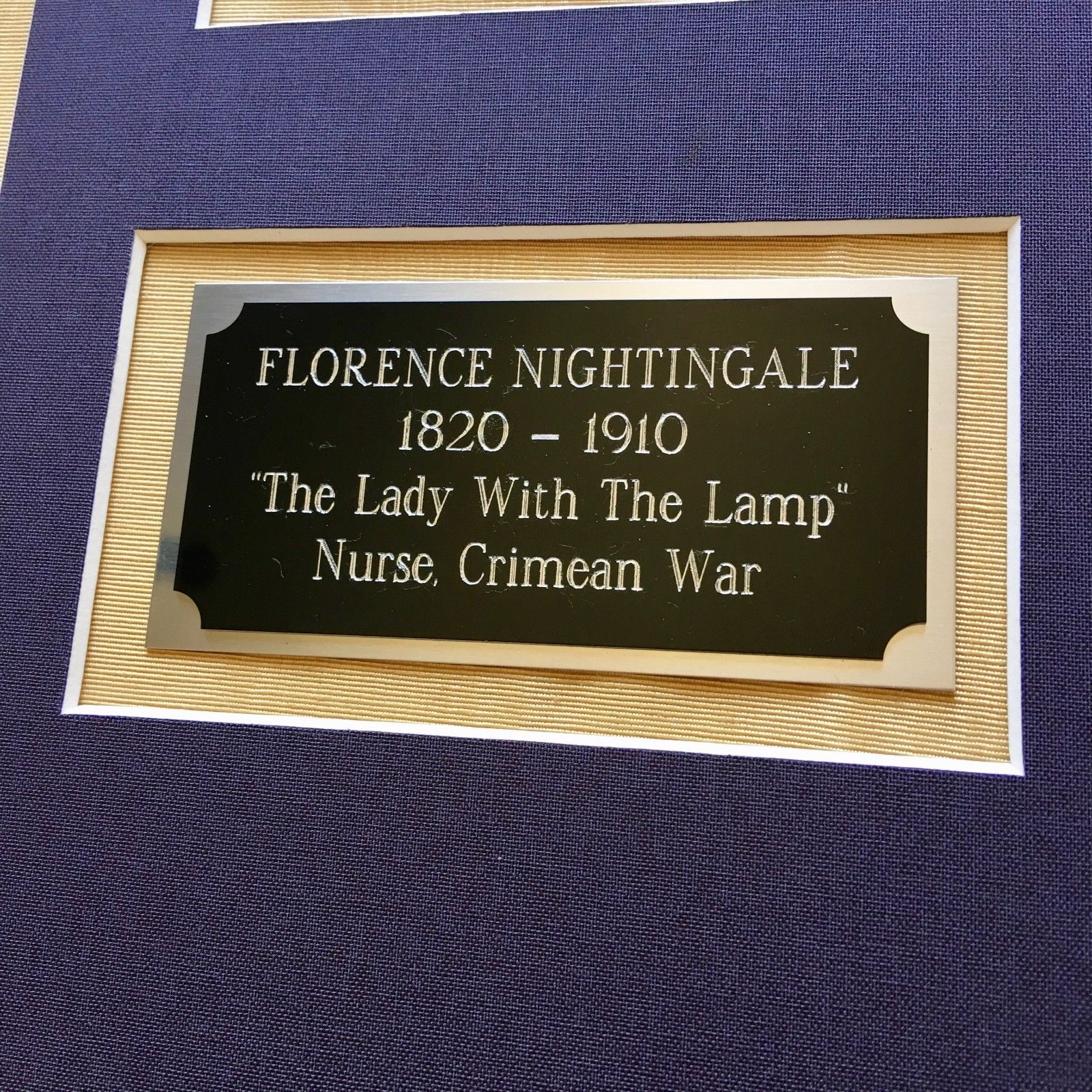 FLORENCE NIGHTINGALE * Desirable HAND SIGNED Cut Autograph * Crimean War Nurse