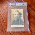 MARK TWAIN / SAMUEL L. CLEMENS * BAS Beckett * Signed Postcard Photo Autograph