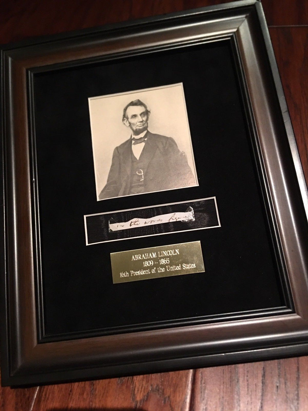 ABRAHAM LINCOLN * PSA/DNA * 5 Handwritten Cut Words * not Autograph or Signed