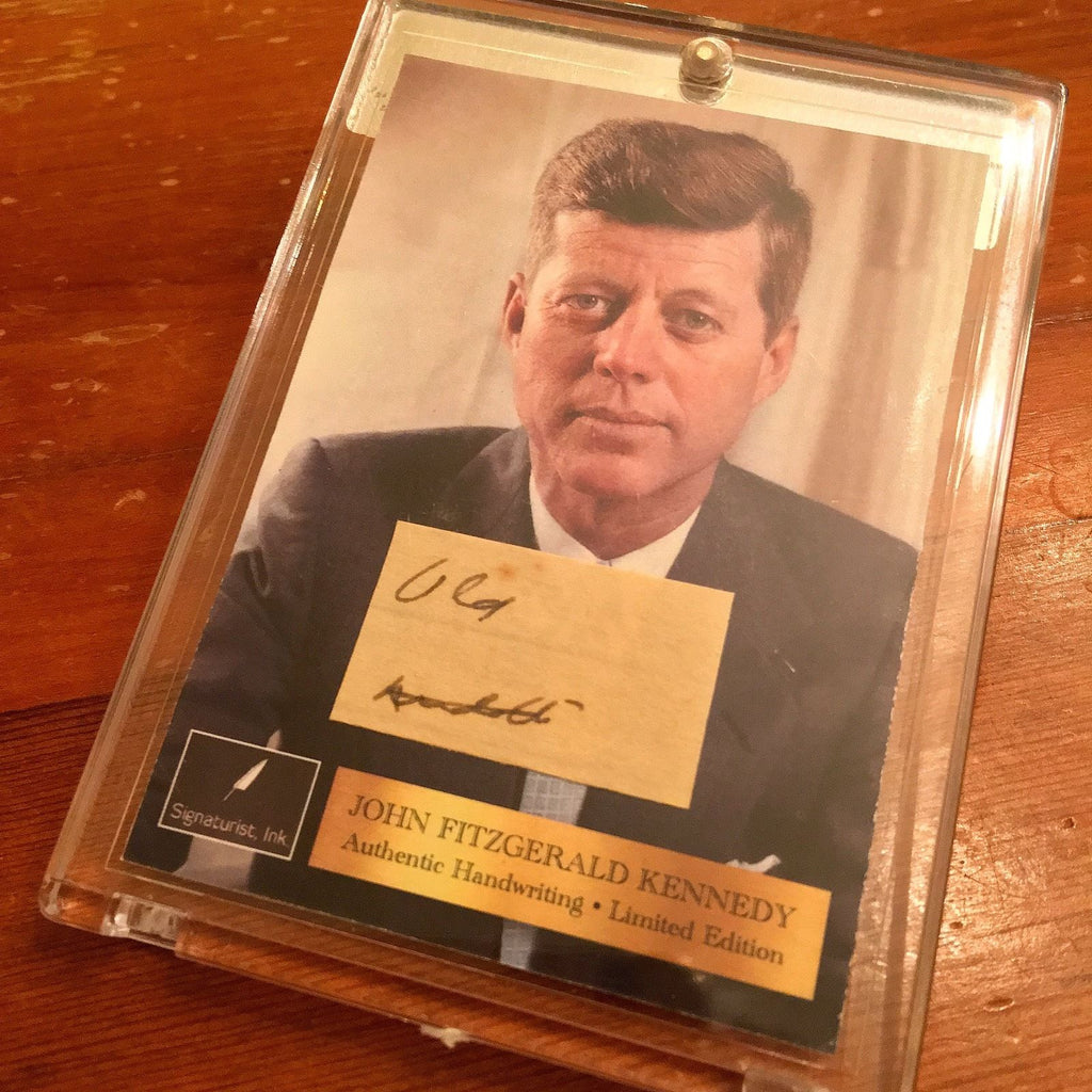 JOHN F. KENNEDY 2 Authentic HANDWRITTEN WORDS