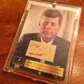 JOHN F. KENNEDY 2 Authentic HANDWRITTEN WORDS