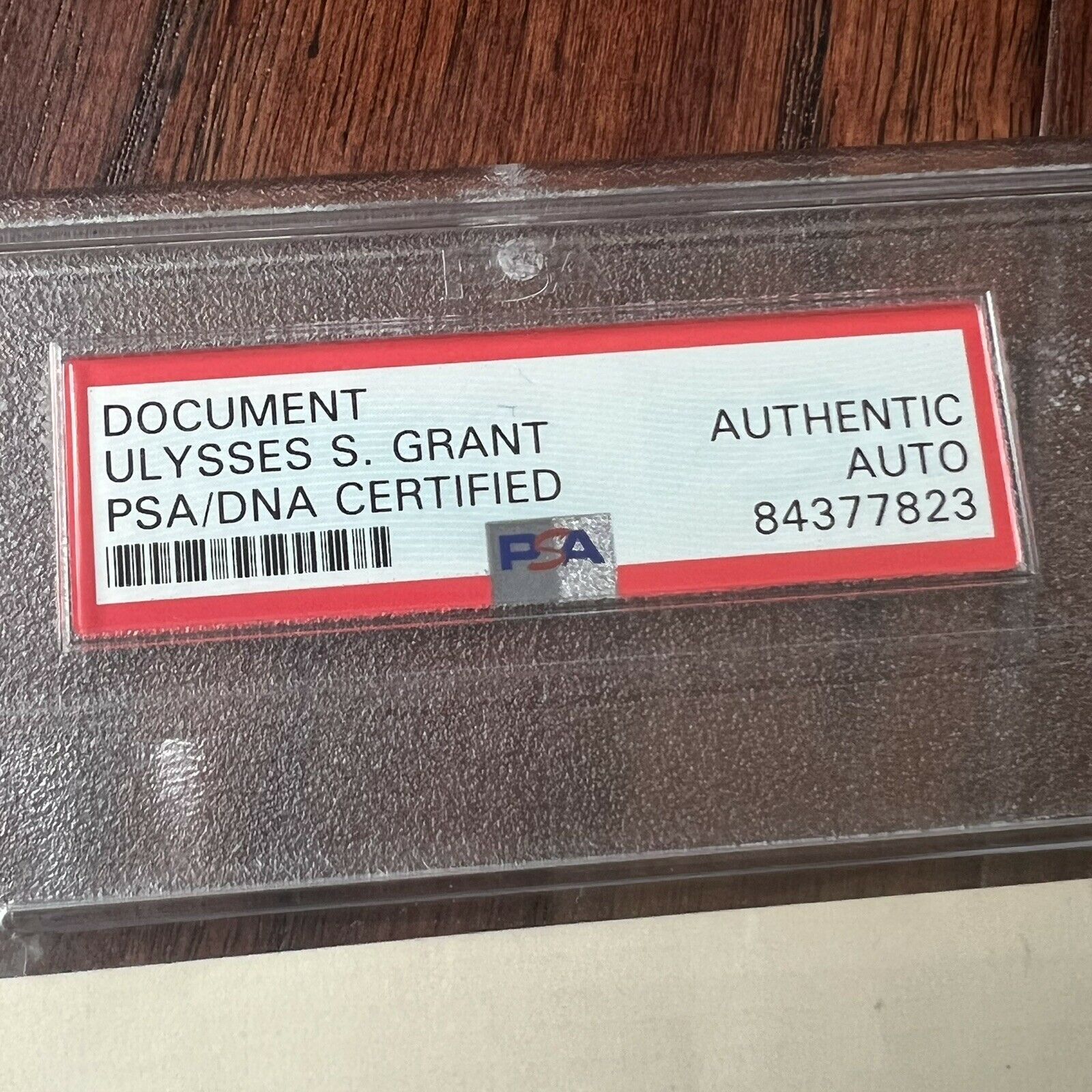 ULYSSES S. GRANT * PSA/DNA Slab * Autograph Letter Feuding James Garfield Signed