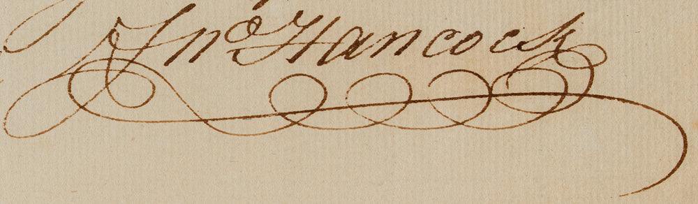 JOHN HANCOCK * PSA/DNA * Handwritten Autograph Letter Signed SLAVERY Content *