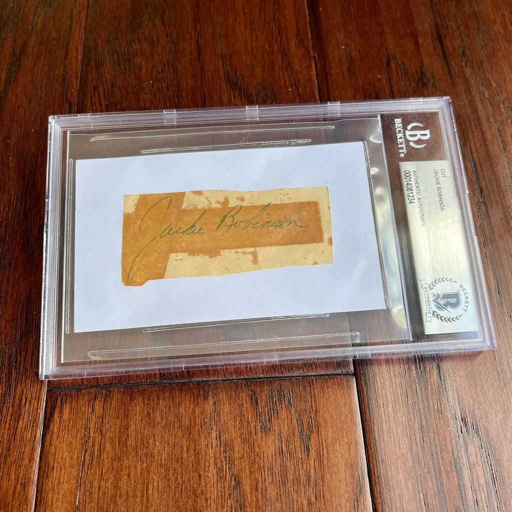 JACKIE ROBINSON & 25+ Others * Beckett BAS * Autograph Cut Signature Signed