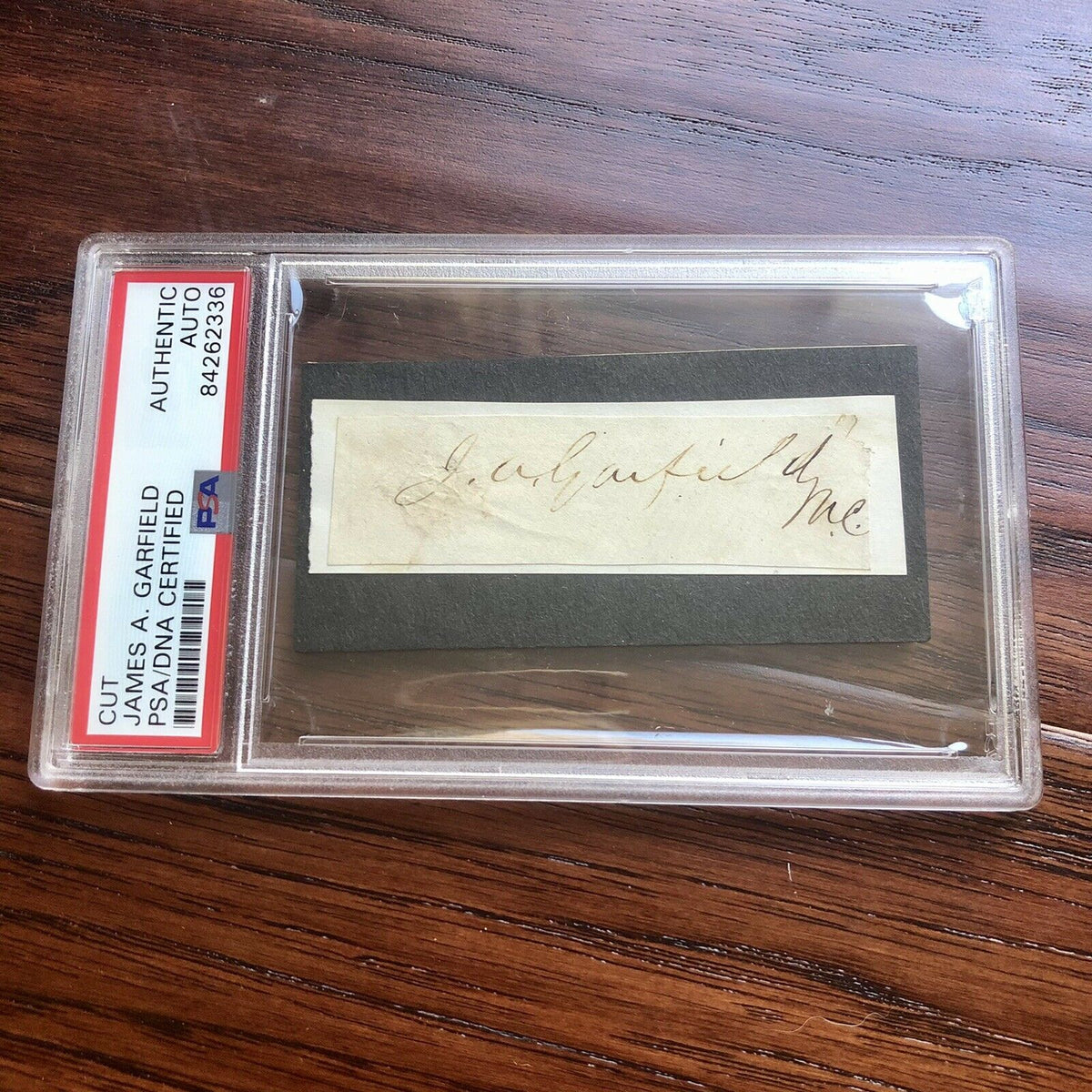 JAMES A. GARFIELD * PSA/DNA Slabbed * Autograph Free Frank Signed * President