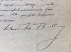 William McKinley Authentic hand SIGNED AUTOGRAPH Appointment * President
