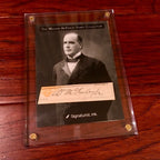 WILLIAM McKINLEY * AUTOGRAPH Cut Signed * McKinley Family Collection COA