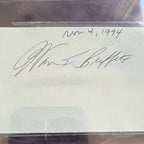 WARREN BUFFETT * BAS Beckett * AUTOGRAPH Card SIGNED * Berkshire Hathaway
