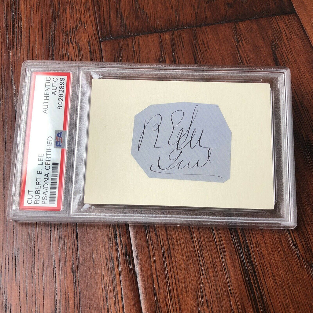 ROBERT E. LEE * PSA/DNA Slabbed * Signed Autograph Handwritten Rank as General *
