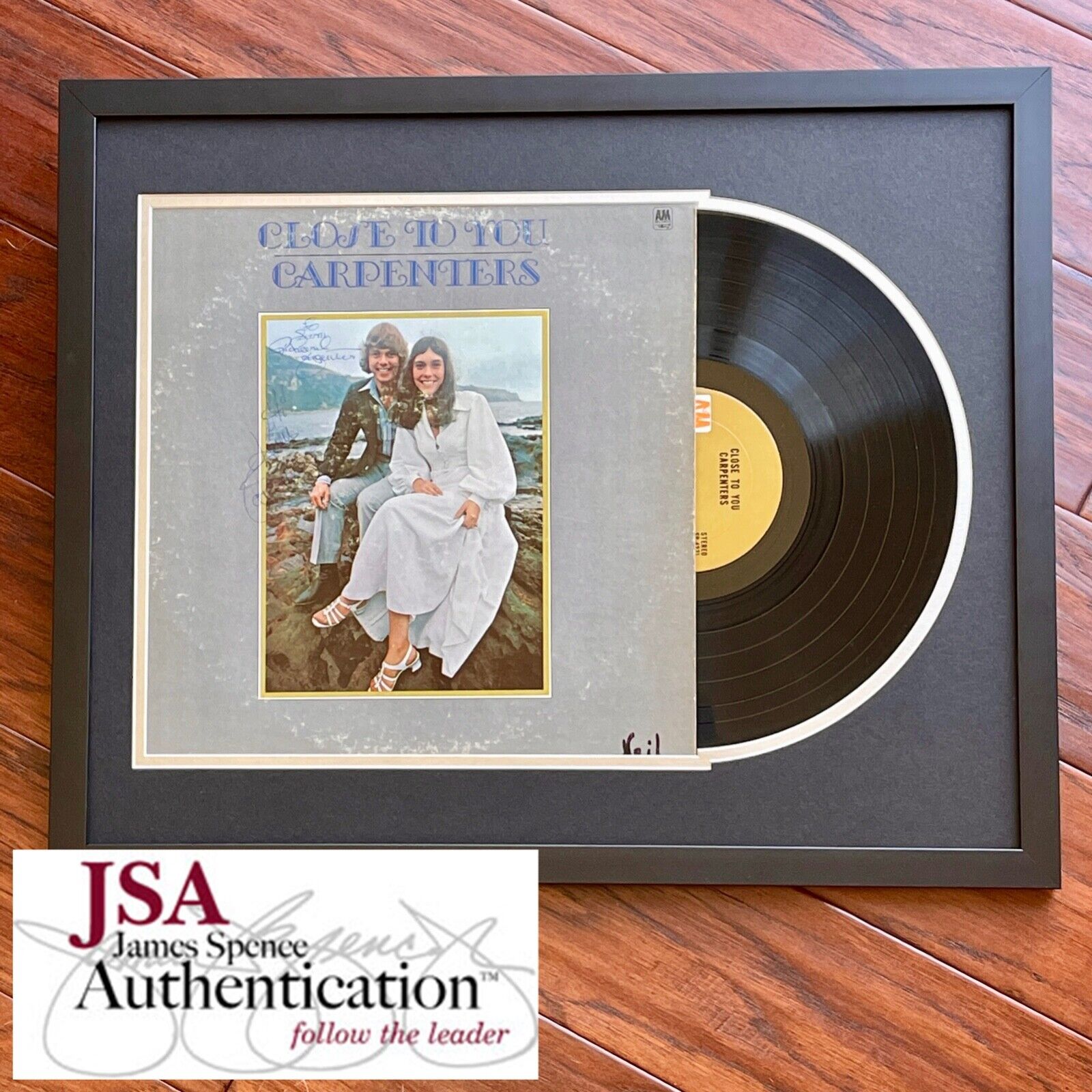 CARPENTERS * JSA * Karen & Richard AUTOGRAPH "Close To You" Album SIGNED LP