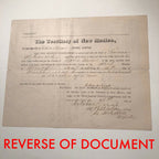 PAT GARRETT * PSA/DNA LOA * Autograph Warrant Signed * Billy the Kid Sheriff