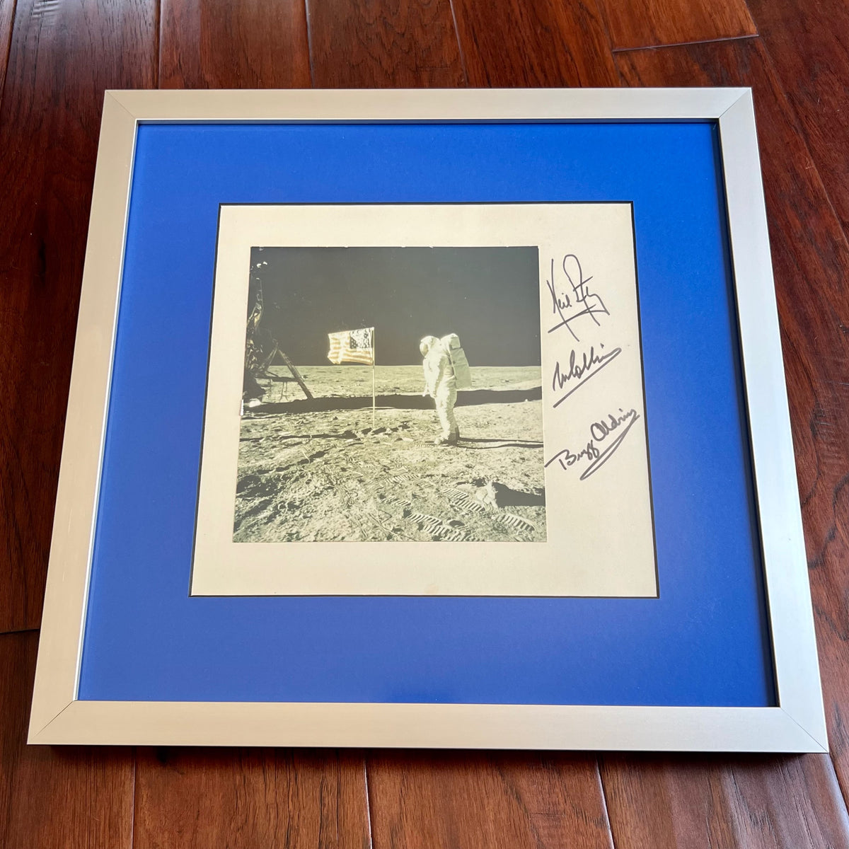 APOLLO 11 * PSA * 1969 Crew Signed Autograph Photo * Neil Armstrong Buzz Aldrin