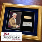 JOHN ADAMS * Scarce AUTOGRAPH Cut Signature SIGNED * JSA COA * 2nd President