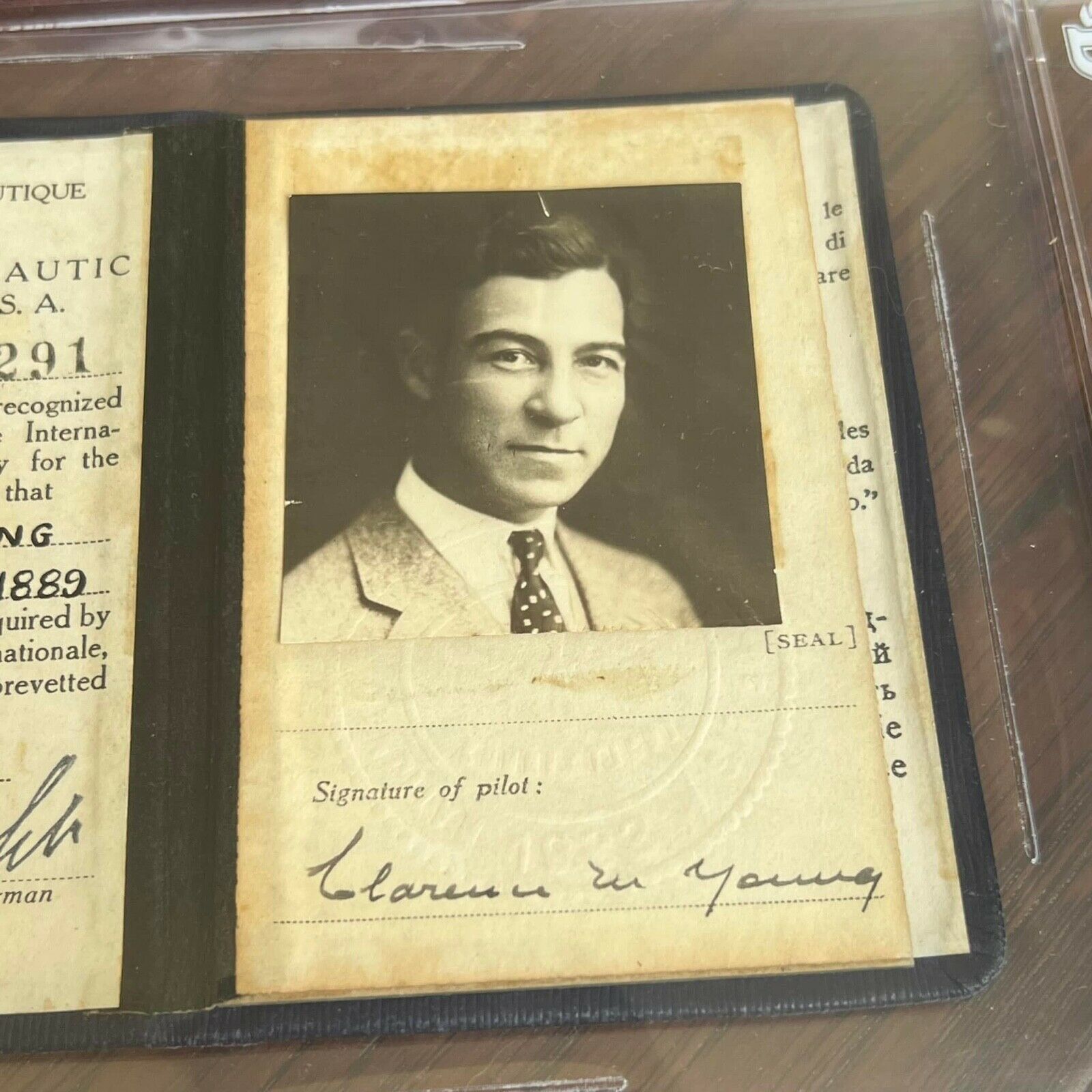ORVILLE WRIGHT * BAS * Authentic AUTOGRAPH Pilot License SIGNED * Beckett