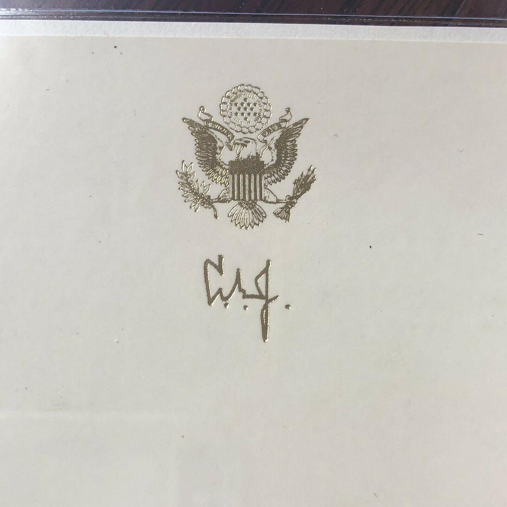 LYNDON B. JOHNSON * BECKETT BAS SLAB * Autograph Bookplate Signed President