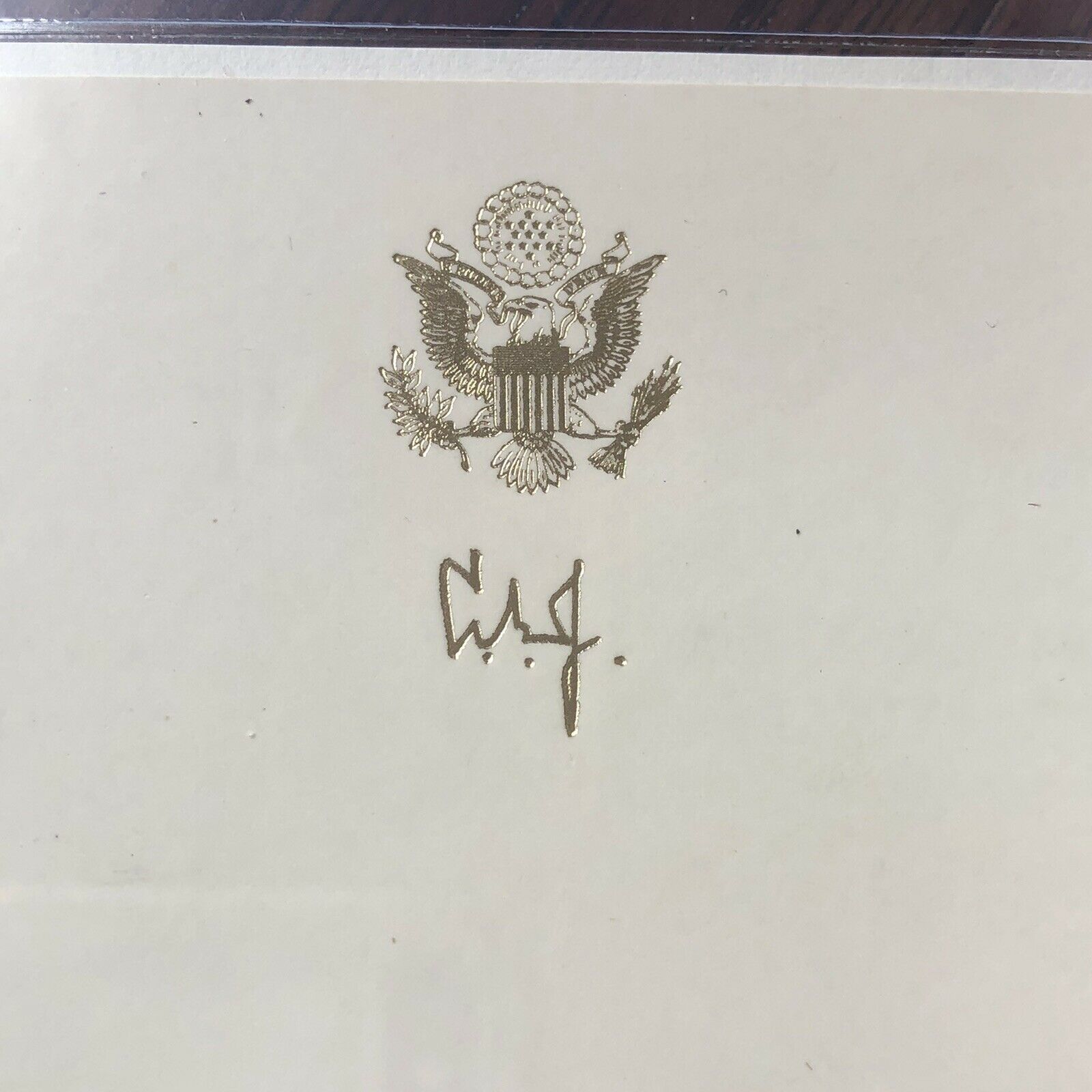 LYNDON B. JOHNSON * BECKETT BAS SLAB * Autograph Bookplate Signed President