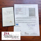 FLORENCE NIGHTINGALE * JSA LOA * Hand Signed Note Autograph * Crimean War Nurse