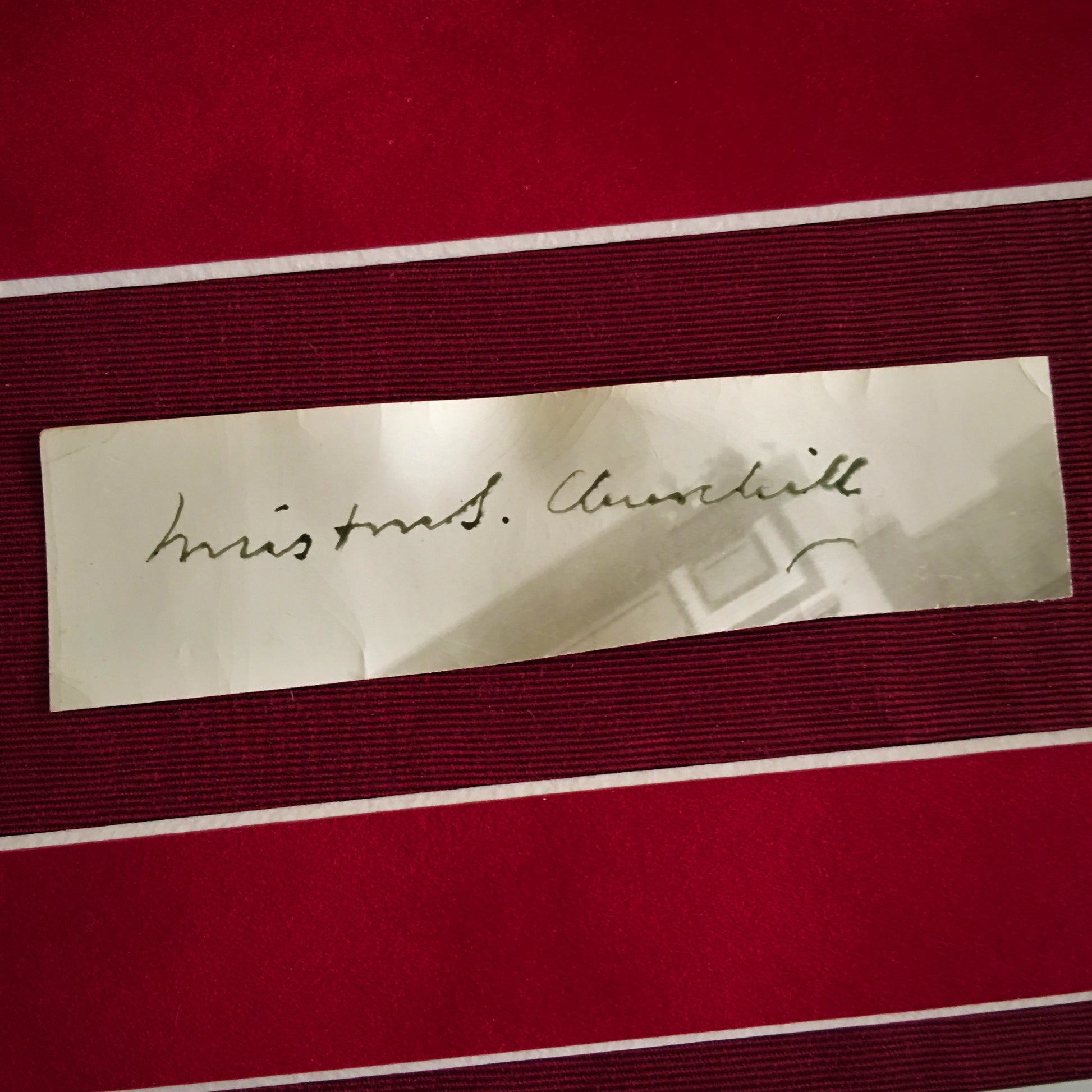 WINSTON S CHURCHILL * rare Authentic AUTOGRAPH Hand Signed * Prime Minister UK