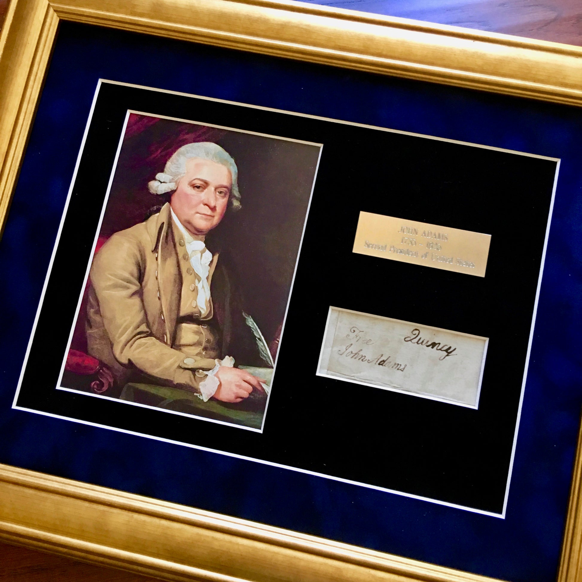 JOHN ADAMS * Scarce AUTOGRAPH Cut Signature SIGNED * JSA COA * 2nd President