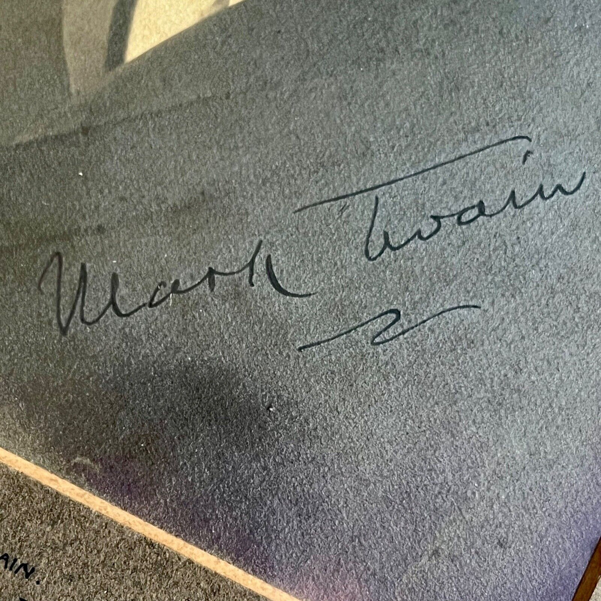 MARK TWAIN / SAMUEL L. CLEMENS * JSA * Autograph 'Savage Club' Photo Signed