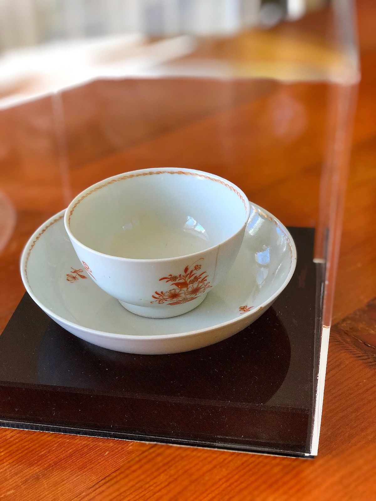 JOHN ADAMS * Personally OWNED & USED Teacup & Saucer * Boston Tea Party