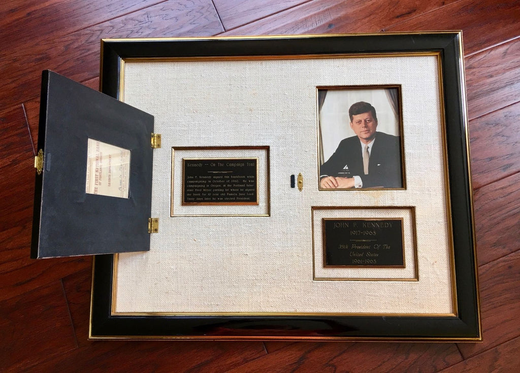 JOHN F KENNEDY * JSA COA * Authentic JFK AUTOGRAPH Signed Display * 1960