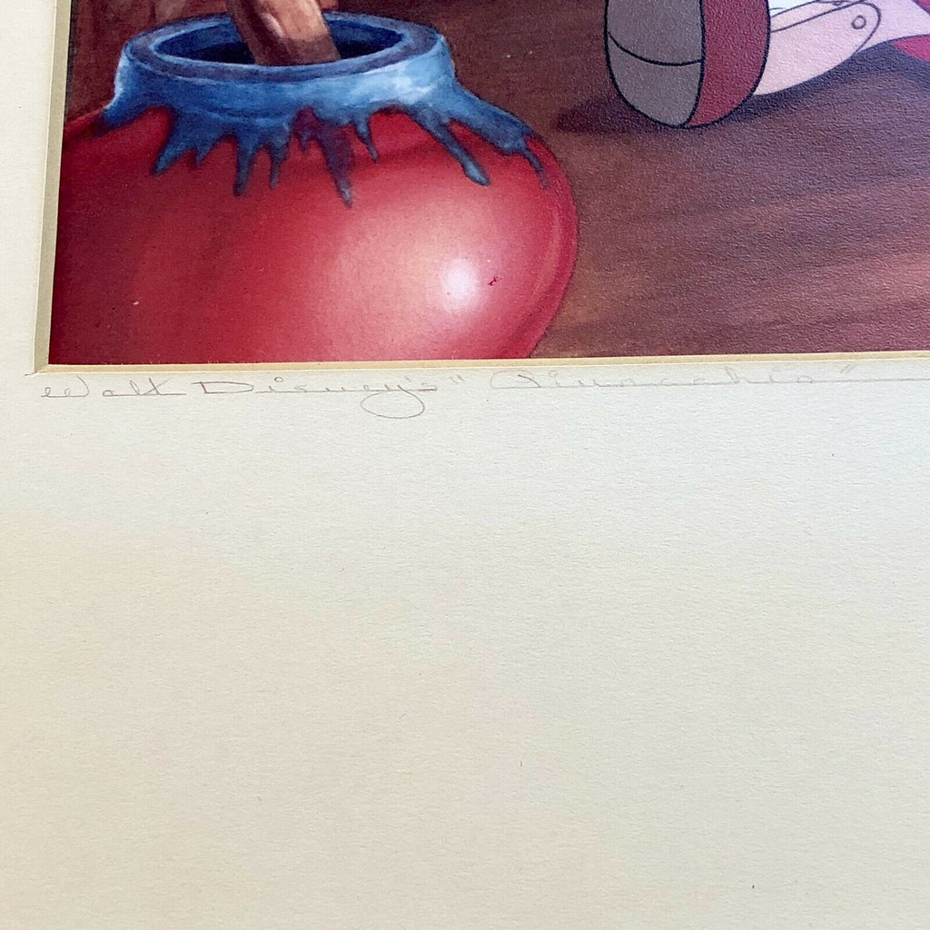 WALT DISNEY * JSA LOA Phil Sears * Pinocchio Signed Production Cel Autograph