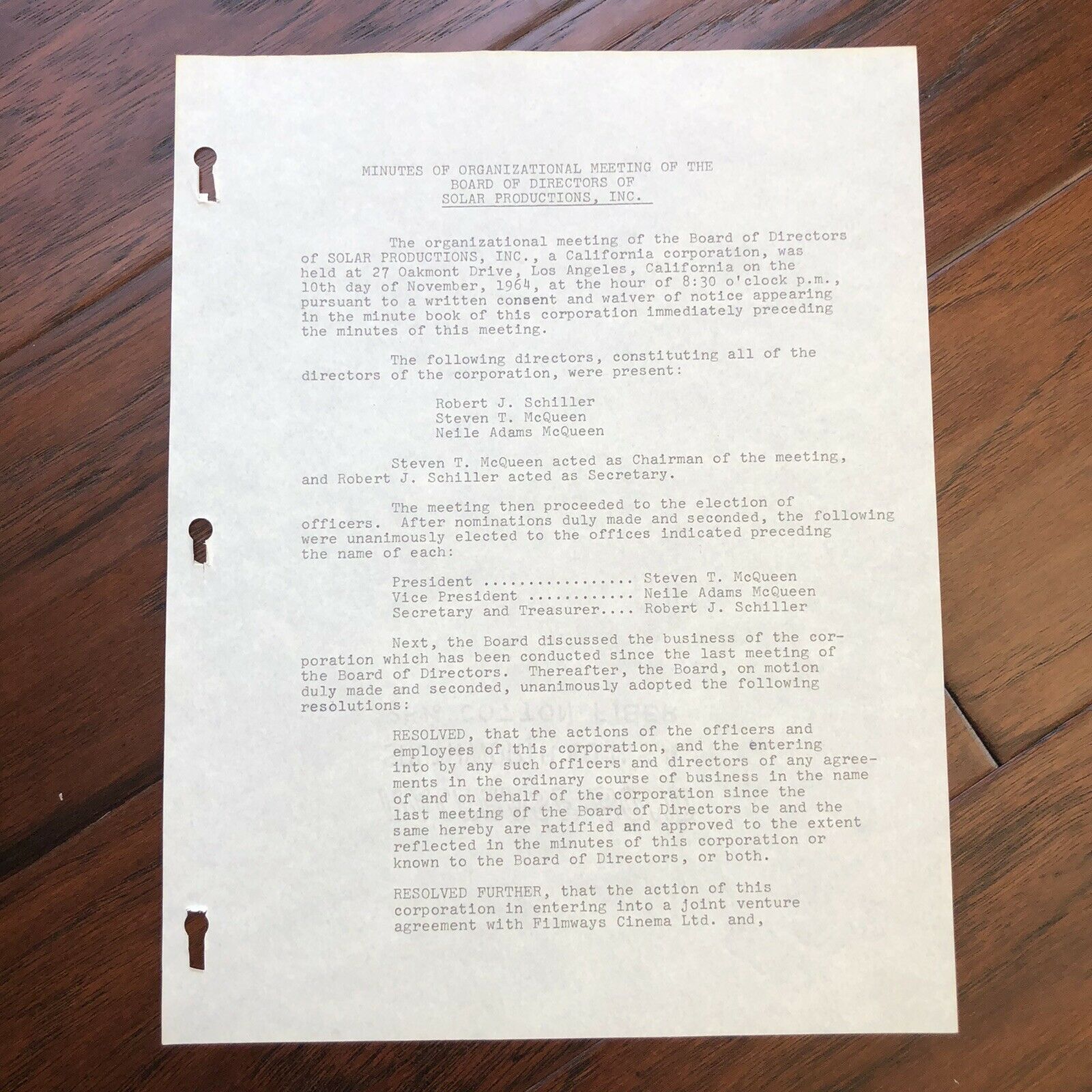 STEVE MCQUEEN * JSA LOA * Signed Production Contract Autograph * Bullit Actor